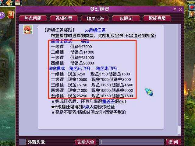 梦幻西游押镖50次能赚多少钱,梦幻西游押镖50次收益解析