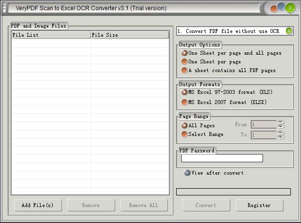 Scan to Excel OCR Converter