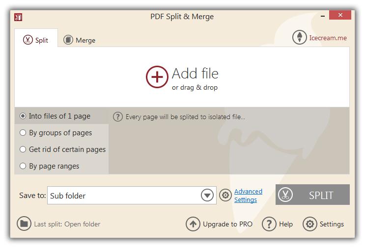 Icecream PDF Split Merge