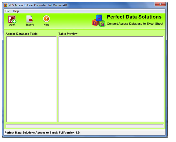 PDS Access To Excel Converter