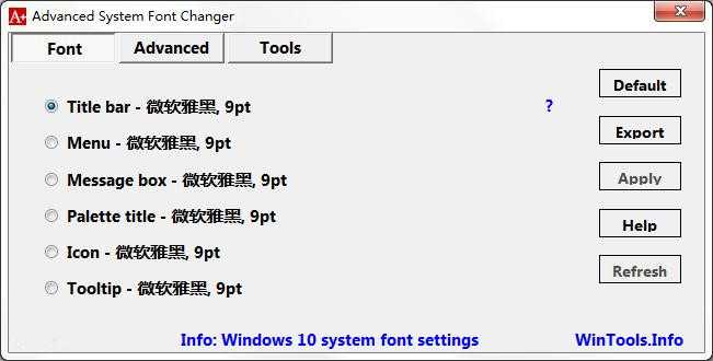 Advanced System Font Changer