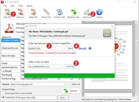PDF Link Editor