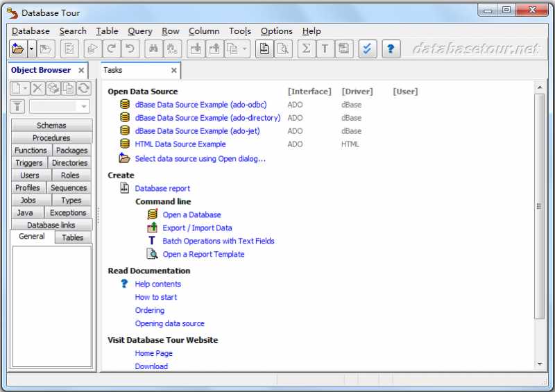 Database Tour