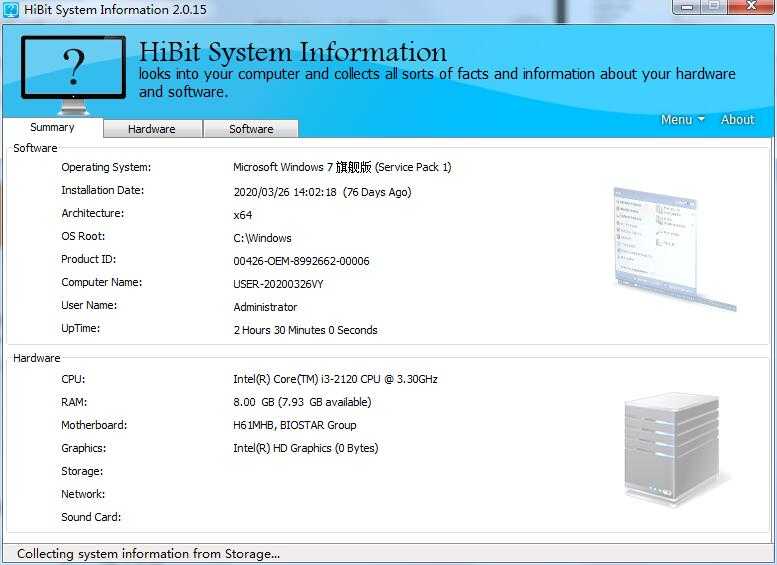 HiBit System Information