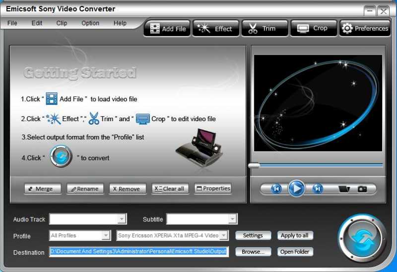 Emicsoft Sony Video Converter