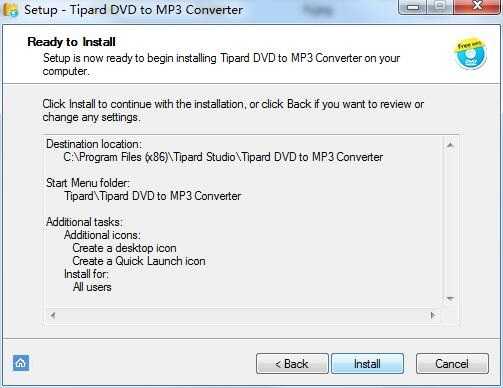 Tipard DVD to MP3 Converter