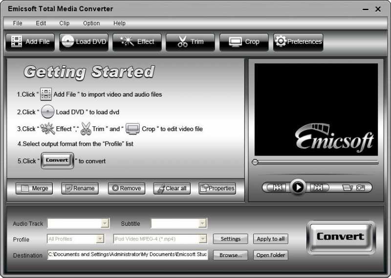 Emicsoft Total Media Converter