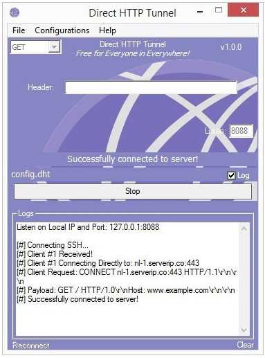 Direct HTTP Tunnel