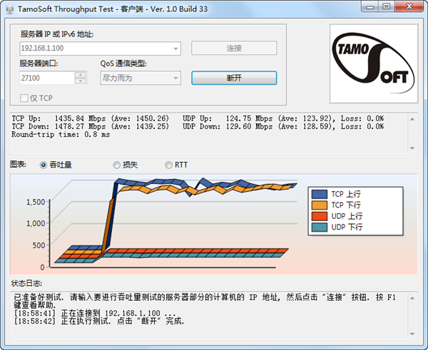 TamoSoft Throughput Test