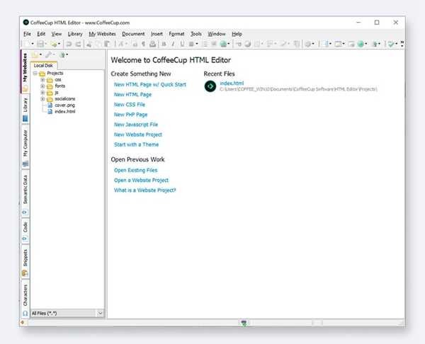 CoffeeCup HTML Editor