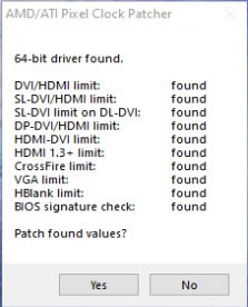 AMD ATI Pixel Clock Patcher