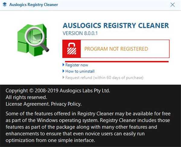  Auslogics Registry Cleaner