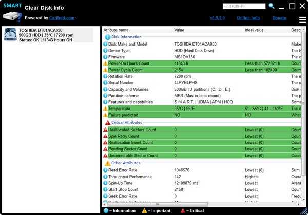 Clear Disk Info