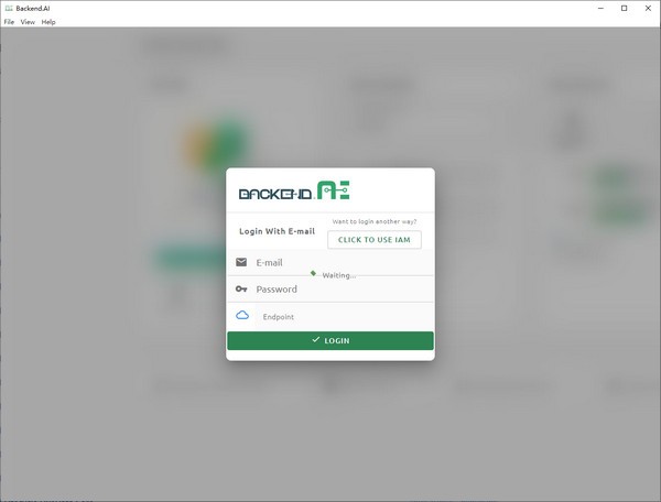 Backend.AI(AI网站UI)