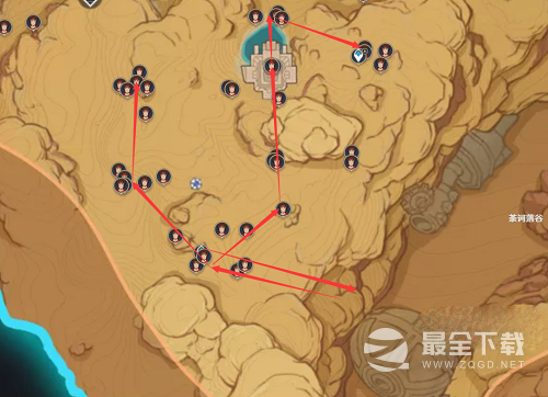 原神红绸路线图详情