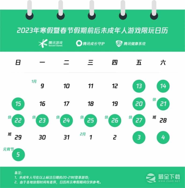 2023年兔年新年期间的防沉迷时间分享