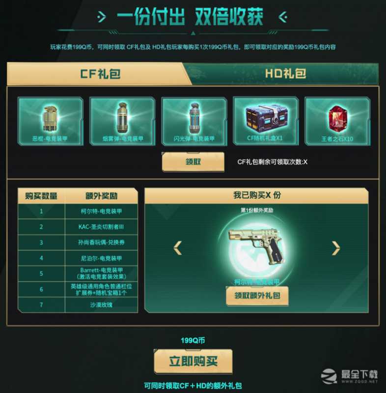 CF13周年套装返场活动