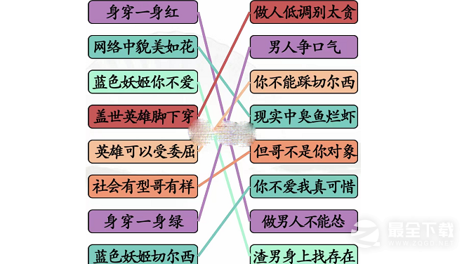 汉字找茬王妖姬语录通关方法