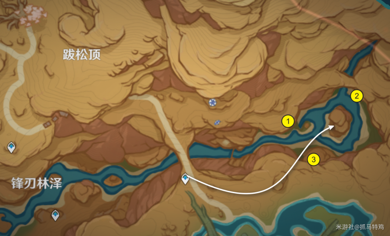 原神历七盘而蹝蹑奇鼓跳跳菇攻略 奇鼓跳跳菇挑战位置图文通关流程[多图]图片1