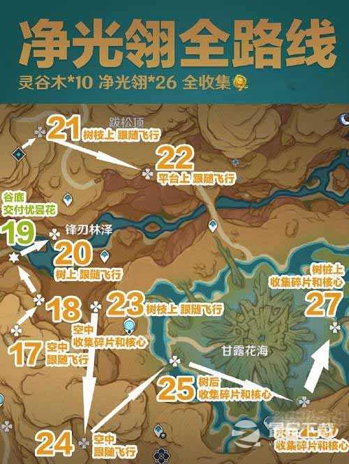 原神净光翎全收集路线攻略详情