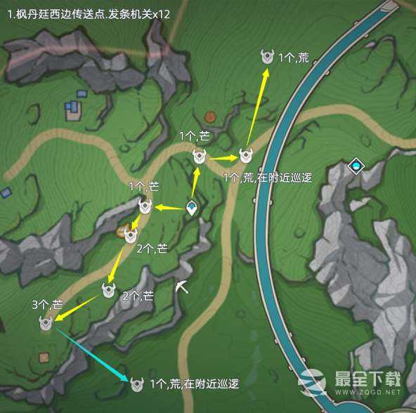 原神40发条机关齿轮收集路线攻略