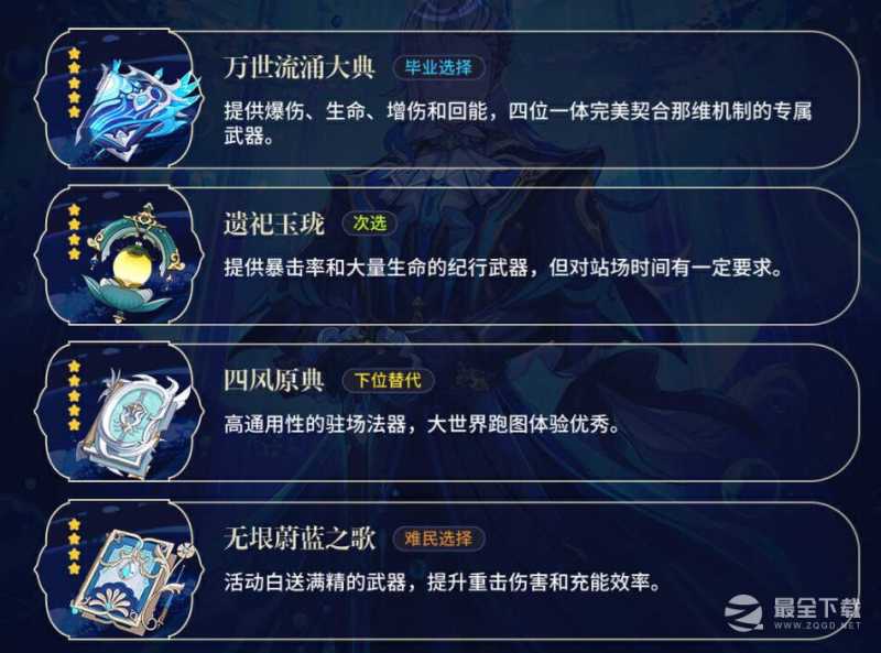 原神那维莱特带什么武器好