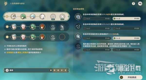 原神人生的波峰与波谷第二天满奖励阵容怎么搭配