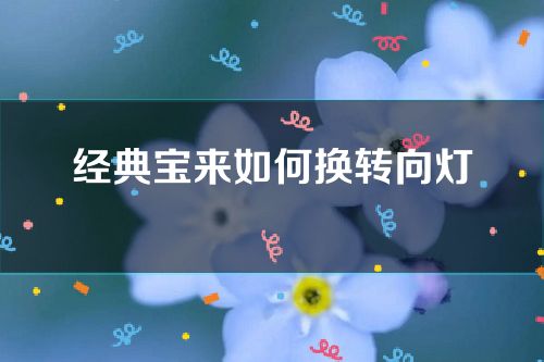 经典宝来如何换转向灯