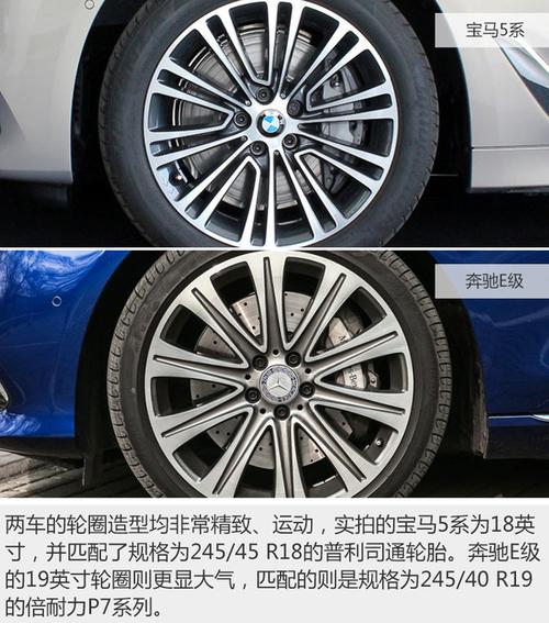 奔驰e和新宝马5系用什么轮胎(奔驰e系列和宝马5系哪个性价比高)