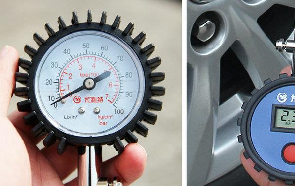 充气表怎么看轮胎气压(充气表使用方法图解)