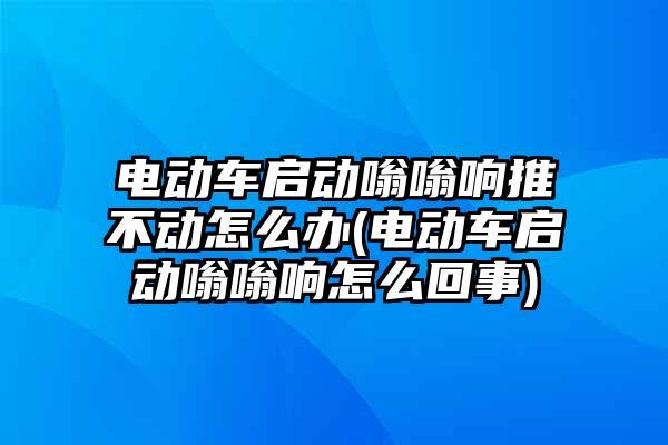 电瓶车开车会嗡嗡响是为什么 电动车开着嗡嗡嗡响是什么原因