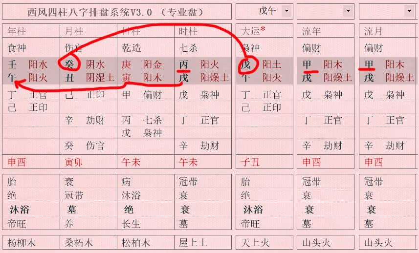 年柱戊寅什么意思，八字印星查询表