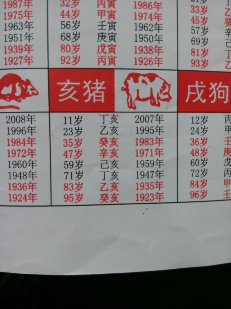 今年属猪的是多少岁，属猪的今年几岁对照表
