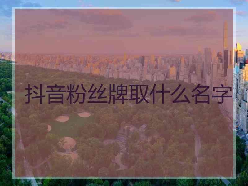 1、容易涨粉的抖音名字抖音涨粉文艺网名推荐