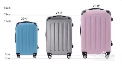3、行李箱尺寸对照表
