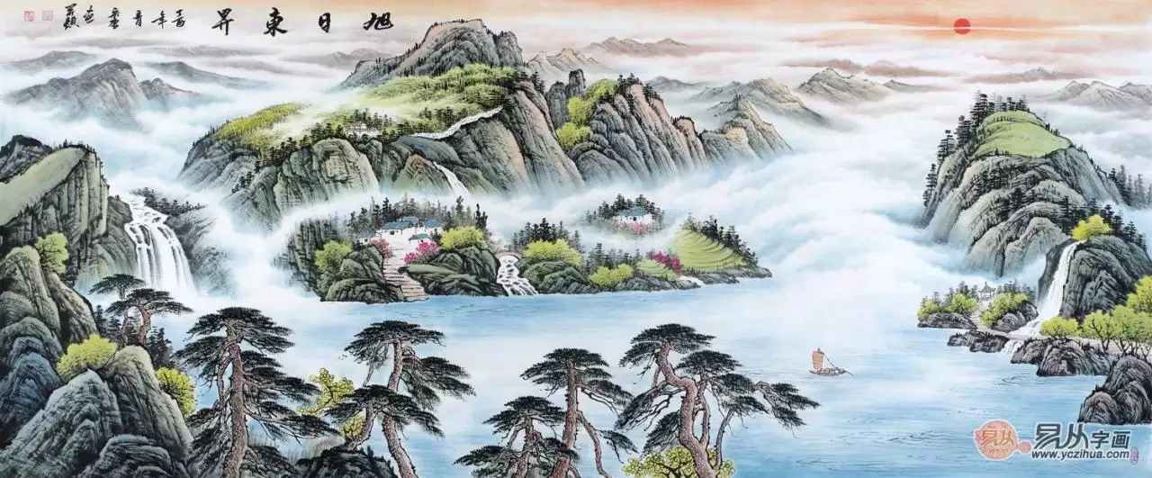 4、中国最有风水招财的山水画是哪幅