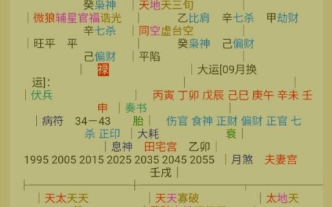 2、元亨利贞网四柱八字在线排盘解读