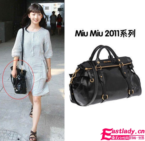 Miu Miu 2011系列手袋单搭肩挎背造型低调随意