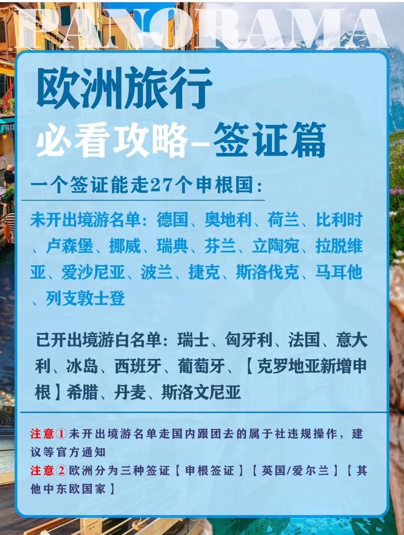 去欧洲多国旅游怎么签证