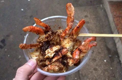 炸梭子蟹可以用红薯淀粉吗(炸梭子蟹用什么油)